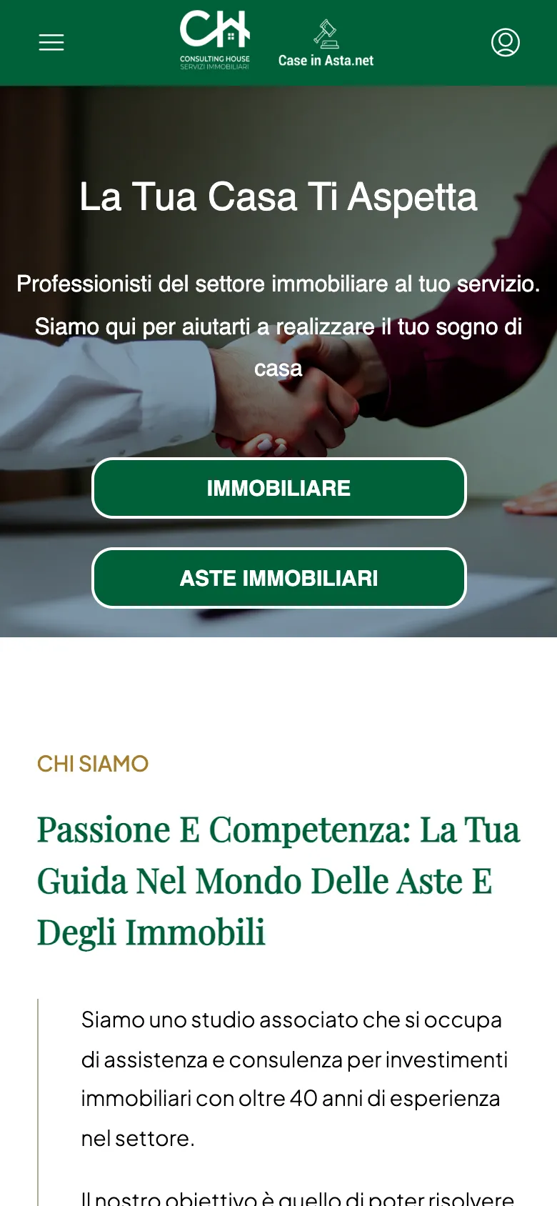 Case in Asta, il sito da telefono